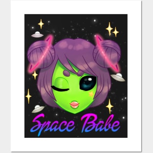 Space Babe Posters and Art
